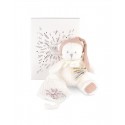 Ours rose Pantin Attache-sucette - Doudou 25 ans