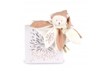 Ours Rose Pantin d'activités - Doudou 25 ans