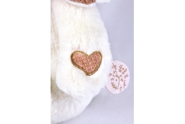 Ours Rose Pantin avec Doudou Mouchoir - Doudou 25 ans