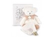Ours Rose Pantin avec Doudou Mouchoir - Doudou 25 ans