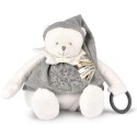 Ours Argent Pantin d'activités - Doudou 25 ans