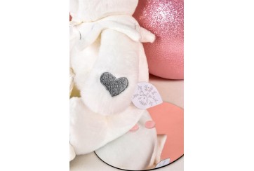 Ours Argent Pantin avec Doudou Mouchoir - Doudou 25 ans