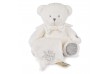 Ours Argent Pantin avec Doudou Mouchoir - Doudou 25 ans