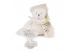 Ours blanc Pantin Attache-sucette - Doudou 25 ans