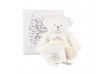 Ours blanc Pantin avec Doudou Mouchoir - Doudou 25 ans