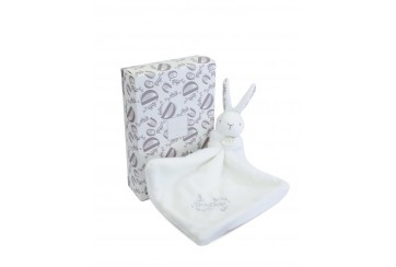 Lapin DOUDOU® - Doudou Lapin mouchoir - 10 cm