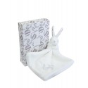Lapin DOUDOU® - Doudou Lapin mouchoir - 10 cm