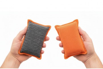 Lot de 4 éponges lavables - 4 couleurs