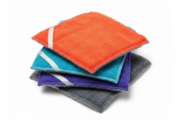 Lot de 4 éponges plates lavables - 4 couleurs