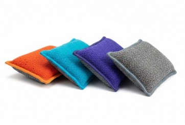 Lot de 4 éponges lavables - 4 couleurs