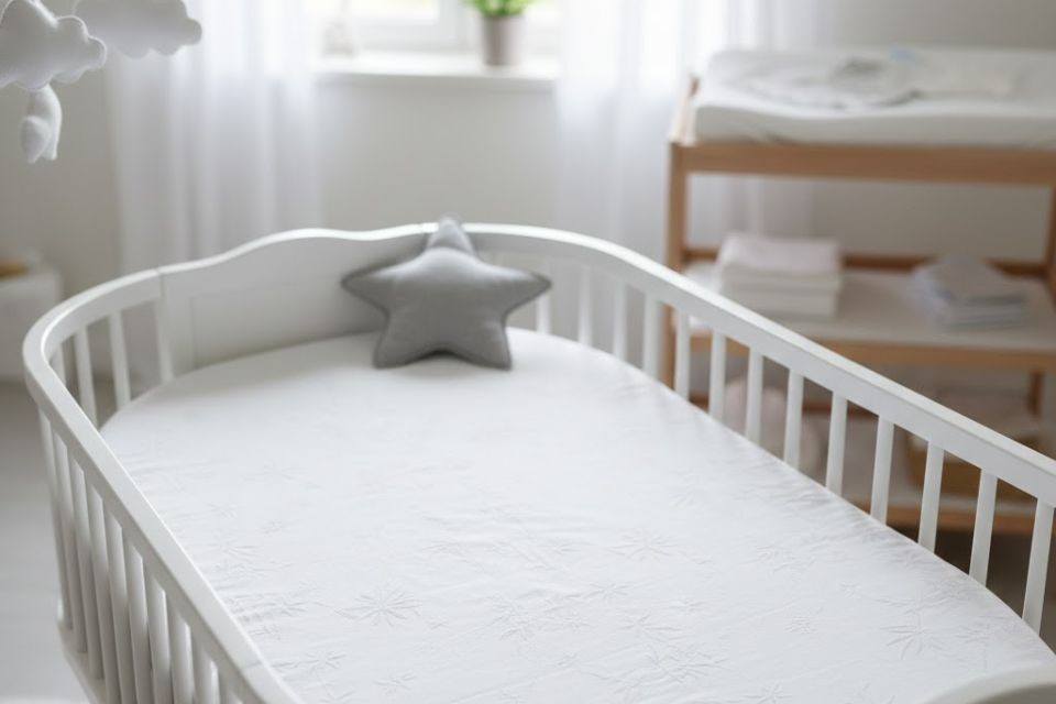 Matelas pour couffin en Bambou avec coins arrondis - 32x72x5