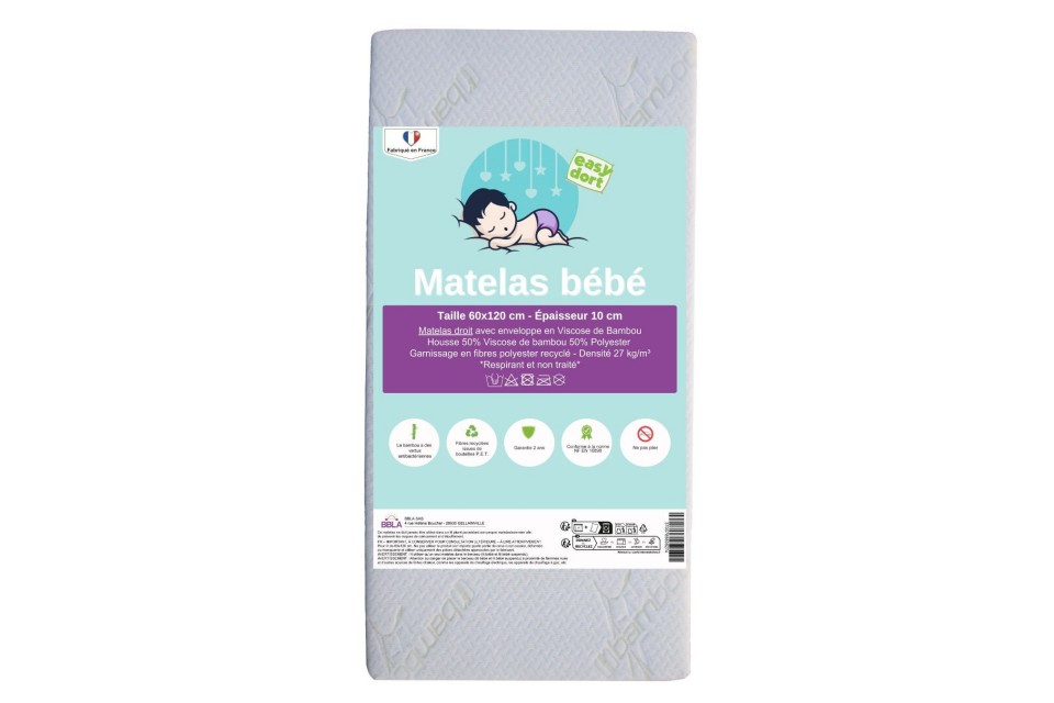 Matelas 60x120 Lit bébé Lit Parapluie Matelas 60 x 120