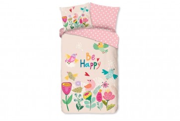Parure de lit 140x200/220 cm kids Good Morning 33293 happily