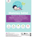 Matelas pour couffin en Bambou avec coins arrondis - 32x72x5