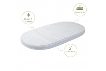 Matelas Couffin 32x72 Bambou + 3 Draps housse 32x72 bambou