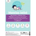 Kit matelas 70x140 + 2 alèses en Coton Bio