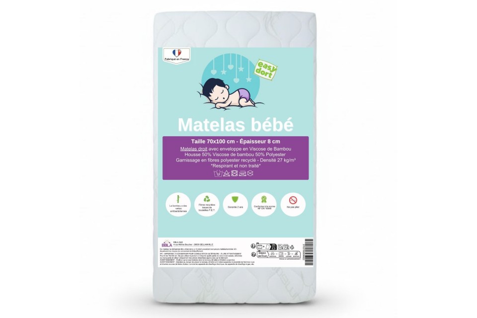 Matelas 70x100 cm en Bambou 