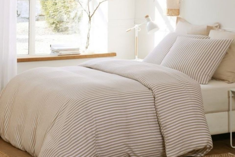 Parure de lit 220x240 cm Gaze de Coton Soléis