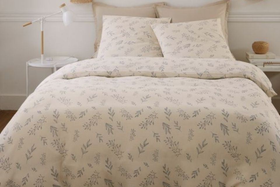 Parure de lit 240x260 cm Gaze de Coton Liviane