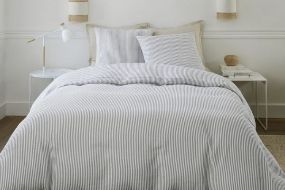 Parure de lit 220x240 cm Gaze de Coton Léana