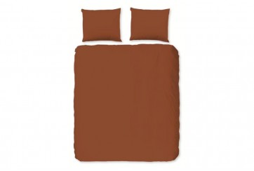 Parure de lit 200x200 / 220 cm Good Morning uni Easy Care - Marron