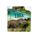 Parure de lit enfant 140x200 cm - 100% Coton -T-rex Dinosaure