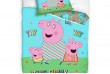 Parure de lit enfant 140x200 cm - 100% Coton - Peppa Pig YAY YAY