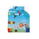 Parure de lit enfant 140x200 cm - 100% Coton - Super Mario Kart