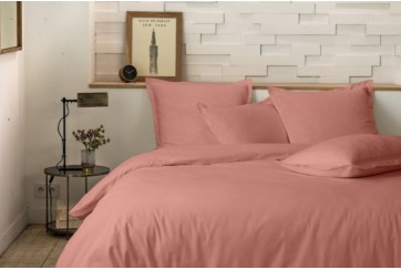 Parure de lit 220x240 cm 100% Percale de Coton 80 fils Lin