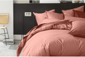 Parure de lit 220x240 cm 100% Percale de Coton 80 fils Lin