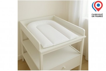Matelas à langer bébé 45x70 cm - Blanc - PU