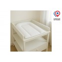 Matelas à langer bébé 45x70 cm - Blanc - PU