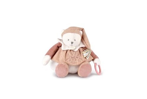 Ours Rose Pantin d'activités - Doudou 25 ans