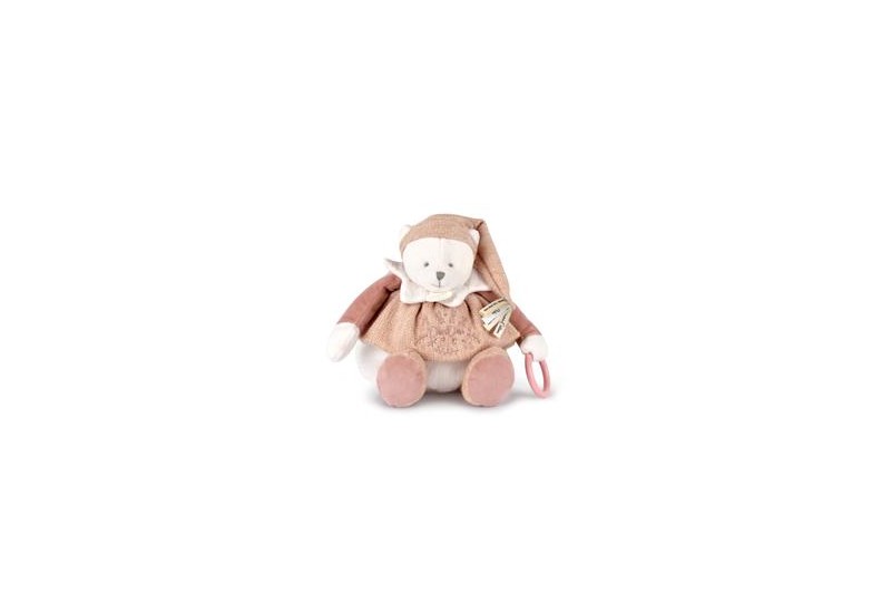 Ours Rose Pantin d'activités - Doudou 25 ans