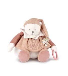 Ours Rose Pantin d'activités - Doudou 25 ans