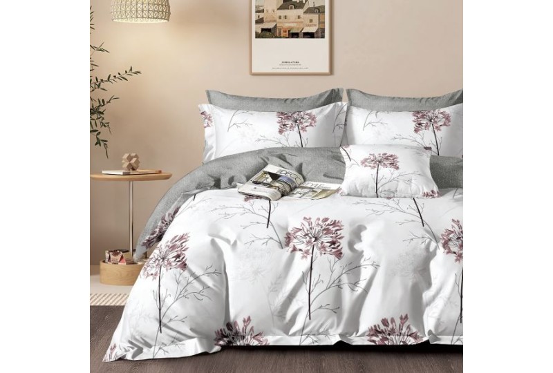 Parure de lit 220x240 cm Percale de Coton Ailise