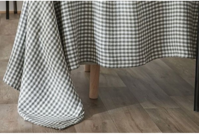 Nappe vichy en 100% gaze de coton - 150x250 cm - vickie
