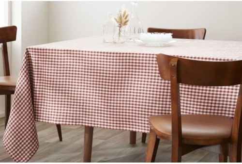 Nappe vichy en 100% gaze de coton - 150x250 cm - vickie