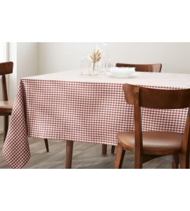 Nappe vichy en 100% gaze de coton - 150x250 cm - vickie