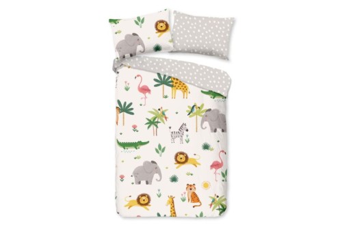 Parure de lit 120x150 kids Good Morning enfant - Jungle