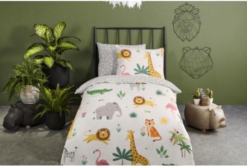 Parure de lit 120x150 kids Good Morning enfant - Jungle