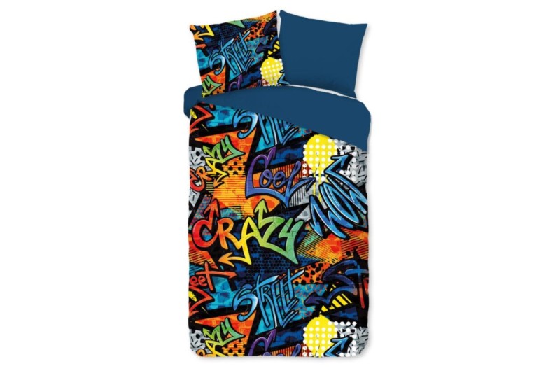 Parure de lit 140x 200 / 220 cm microfibre - Jeff