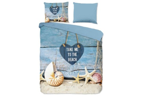 Parure de lit microfibre 200 x 200 / 220 cm - Beach