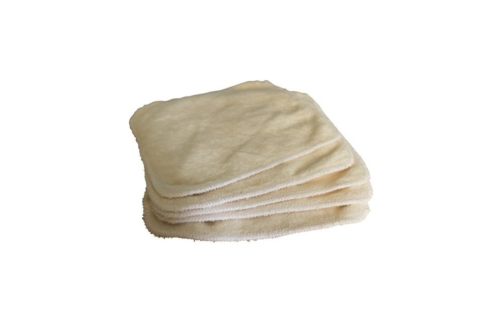 Lot de 5 lingettes lavables bambou
