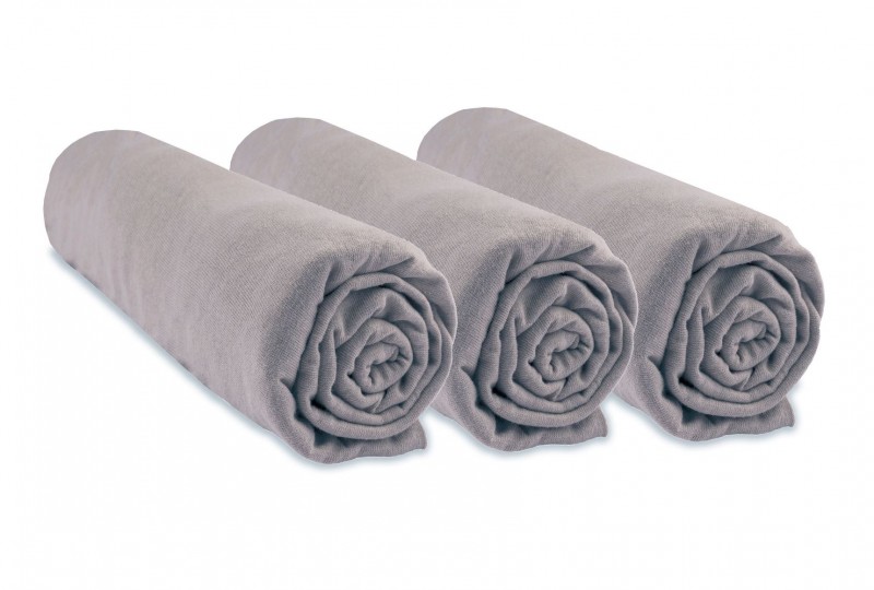 Lot de 3 Draps Housse 40x80 cm Extensible pour 40x90 Couffin Berceau  Nacelle 40 x 80 | 100% Coton | Anis Blanc Gris | Sommeil sain | Marque Easy  Dort