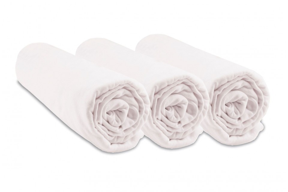 Lot de 3 Draps housse 70x140 Bébé Coton Bio