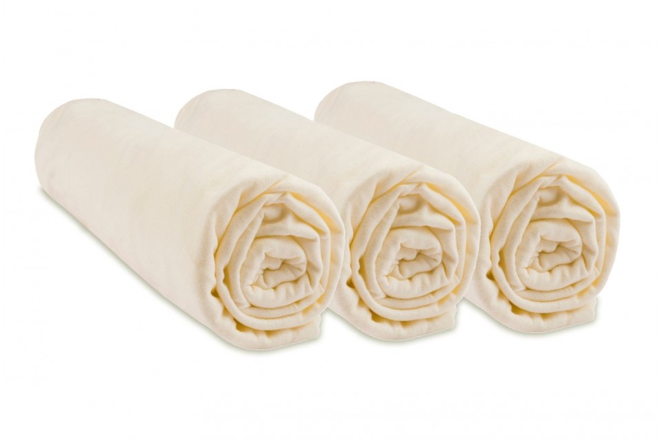 Drap housse 32x72 Couffin Bébé Coton Bio (Lot de 3)