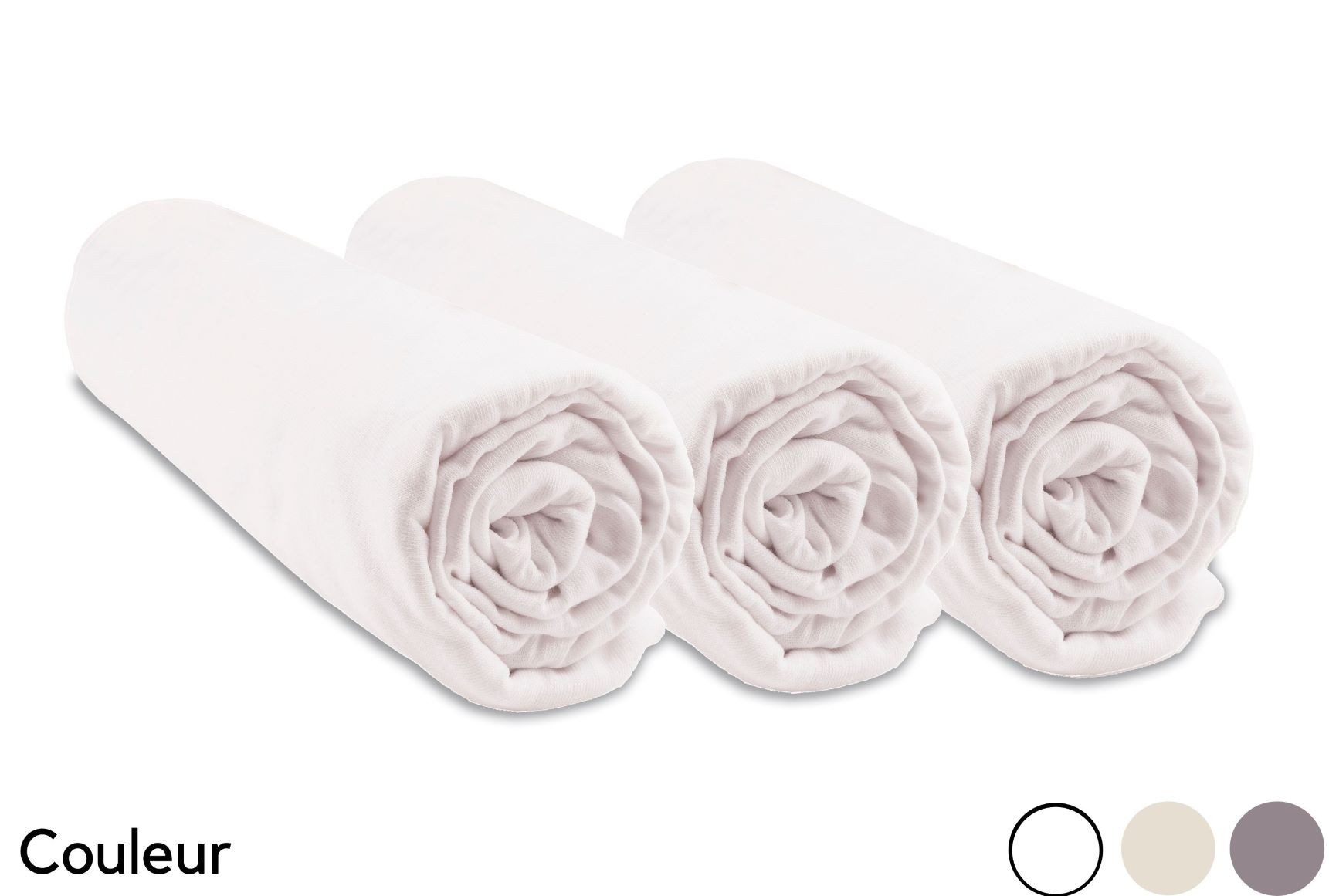 CO23309-MATELAS BEBE.Drap housse de lit en coton doux pour bébé