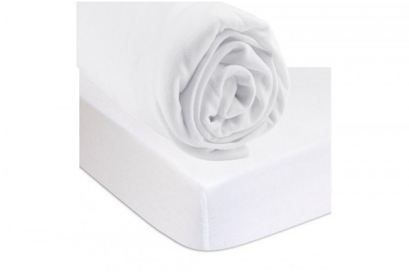 KIT PRATIQUE DRAP HOUSSE 90x190 CM COTON BIO BLANC + ALESE