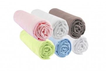 Drap housse bambou 32x72 Rose Blanc Taupe Anis Blanc Ciel (Lot de 6)